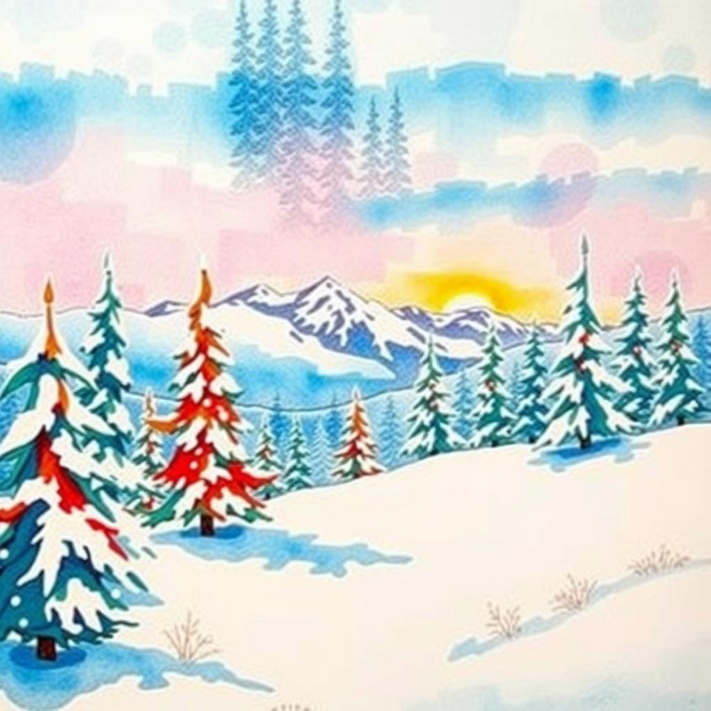 Painting in the Snow