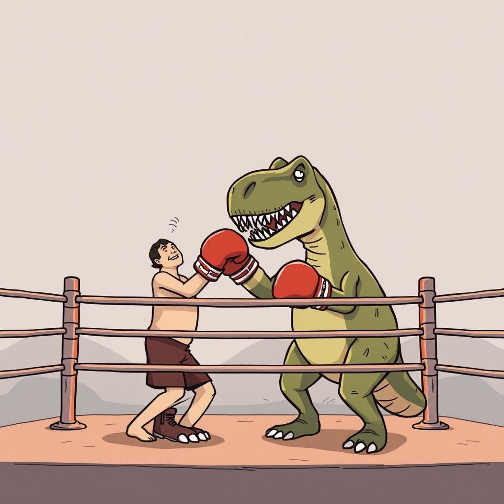 The Great Dinosaur Boxing Match