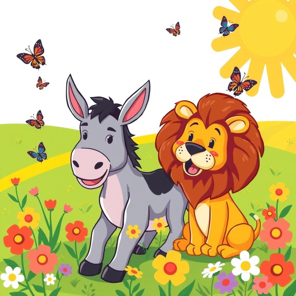 The Lion and the Donkey's Adventure