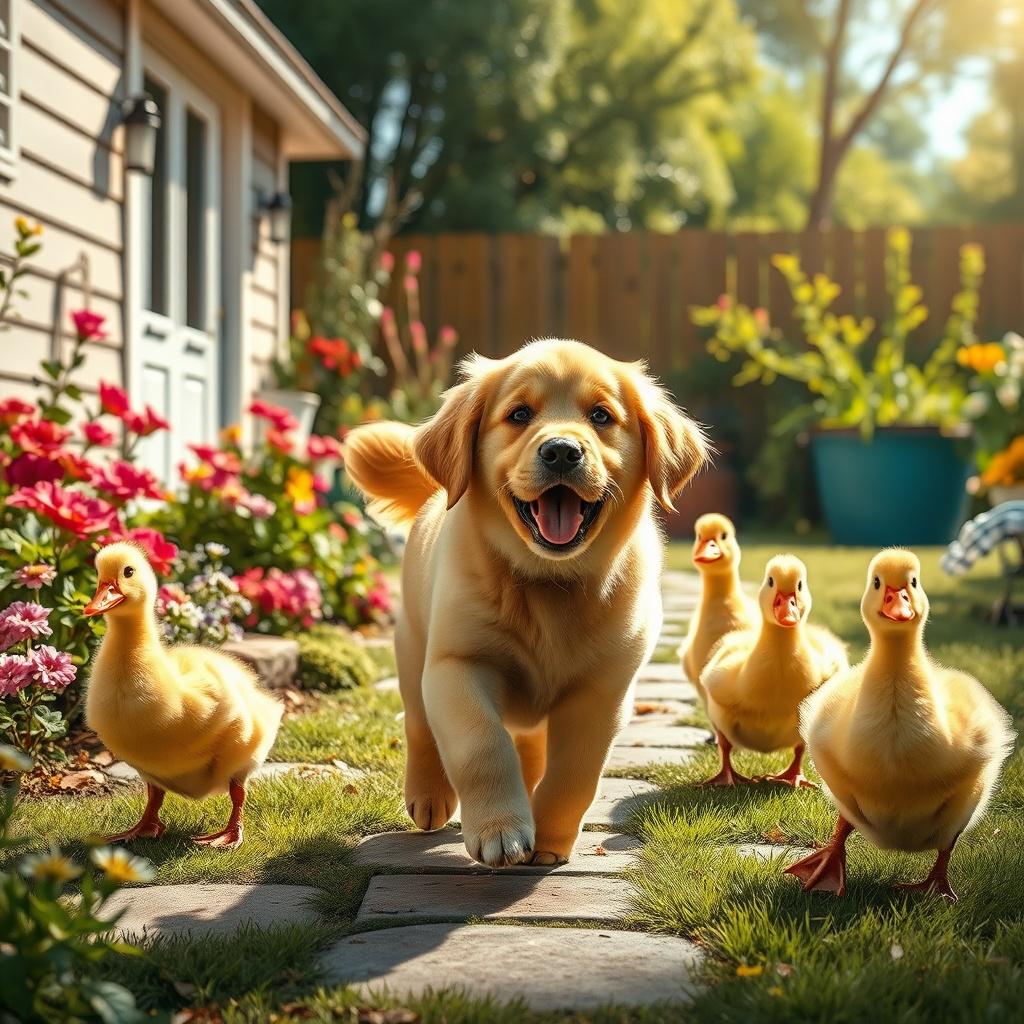 Daisy and Her Feathered Friends