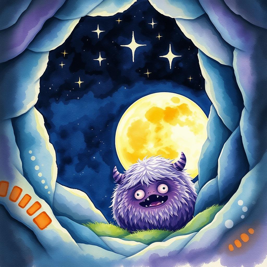 The Little Monster and the Moon