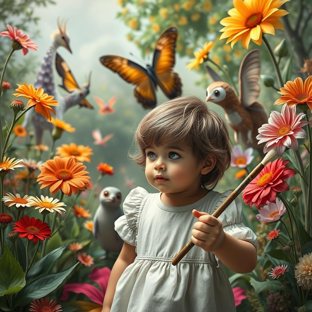 The Magic Paintbrush and the Rainbow Garden