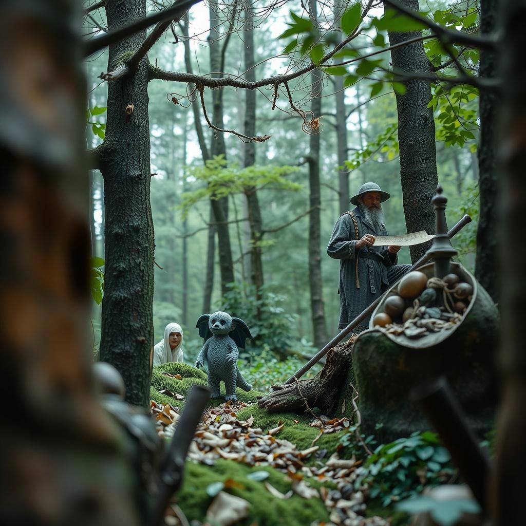 The Honest Woodcutter and the Enchanted Grove