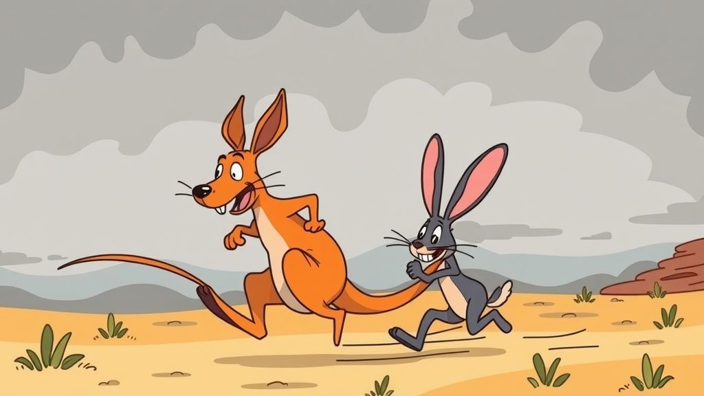 Watch:The Kangaroo and the Rabbit | AI Children’s Videos | Story.com
