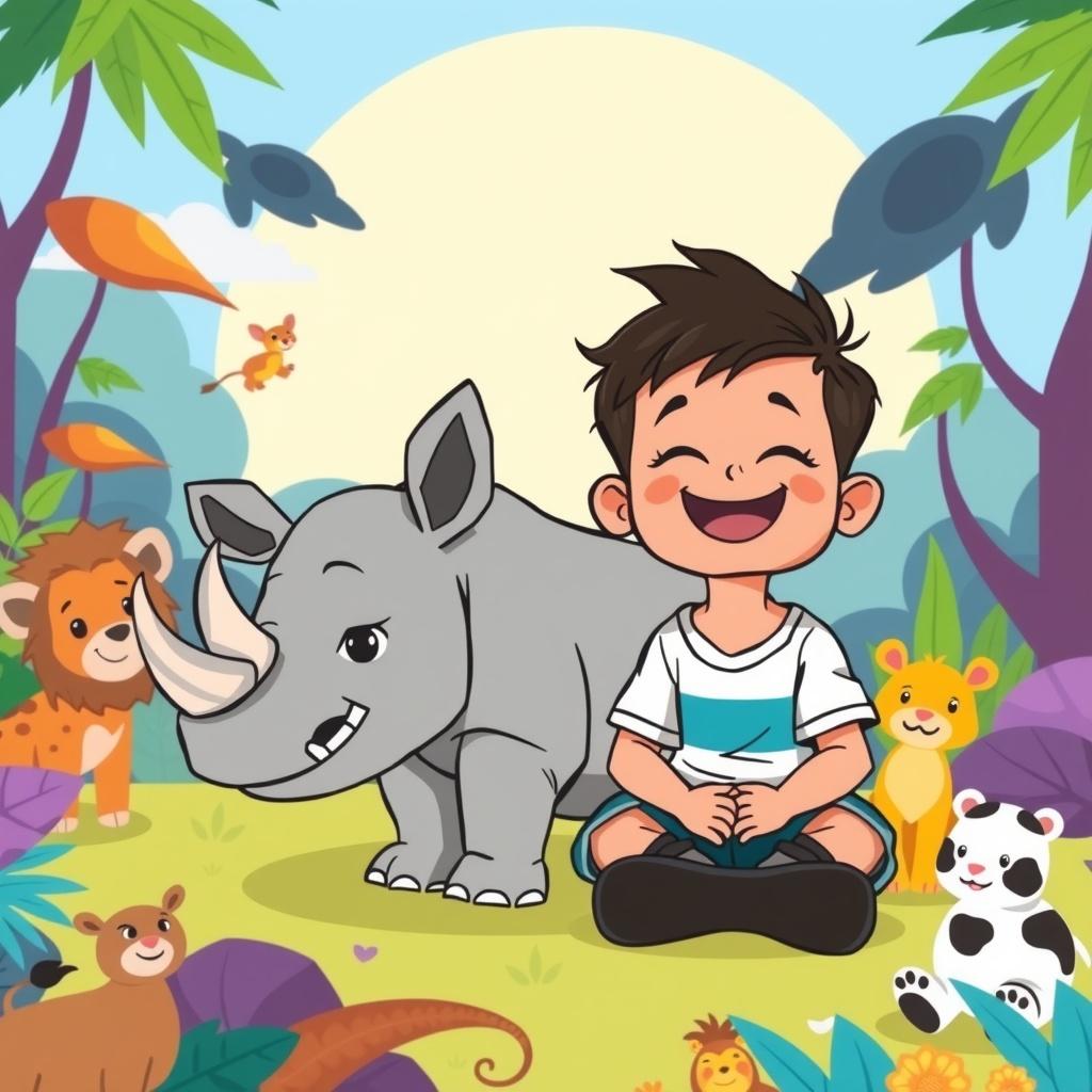 Ryan and the Baby Rhino