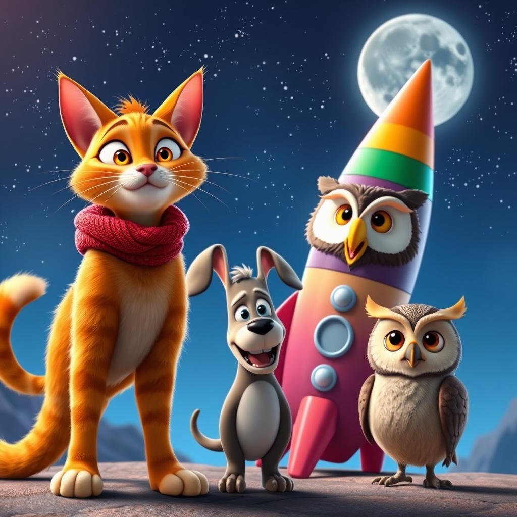 Whiskers the Moon Cat