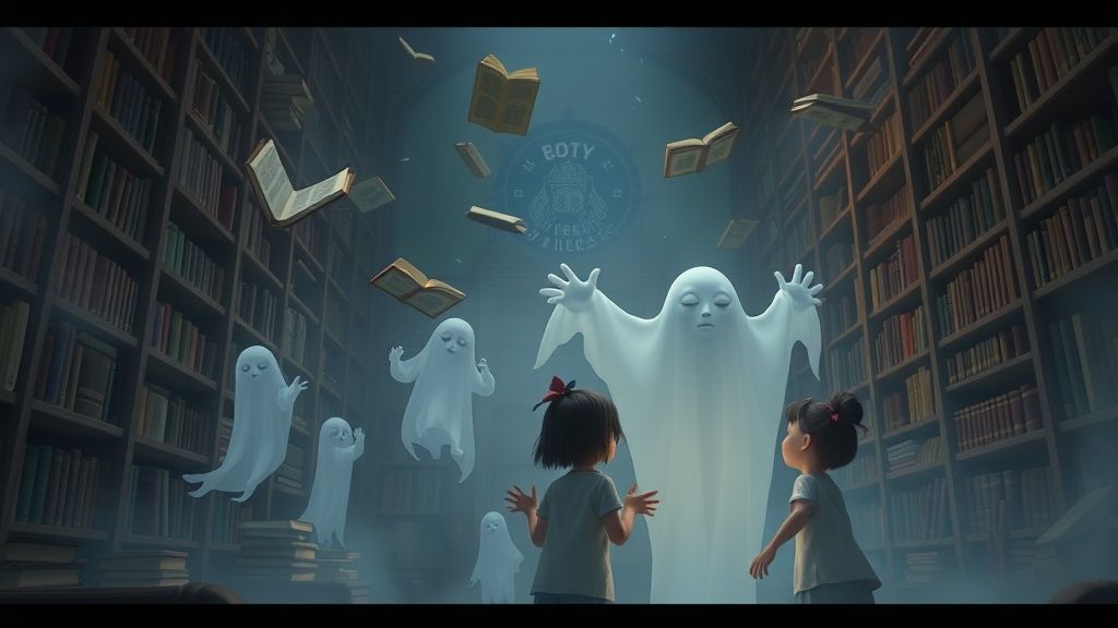 Watch:The Whispers of the Library | AI Fantasy Videos | Story.com