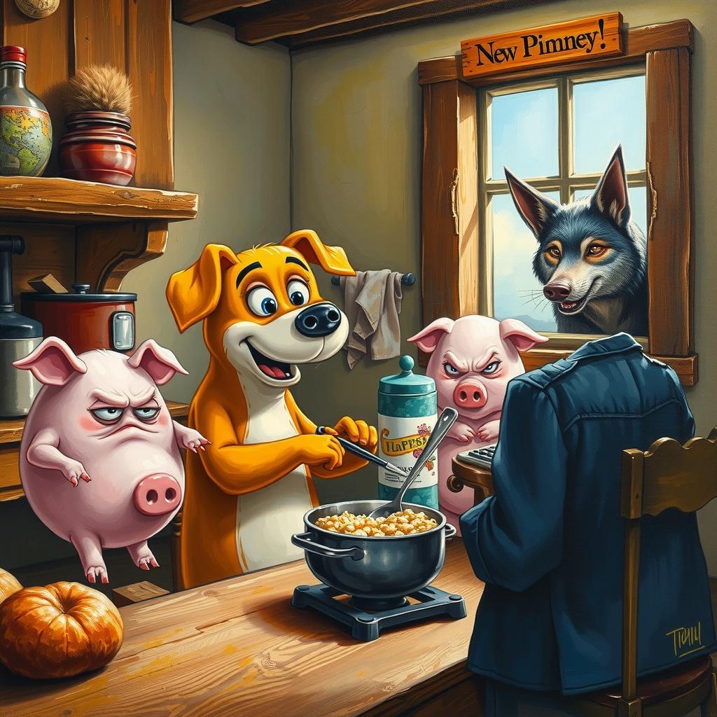 The Culinary Canine and the Pig Family's Fate