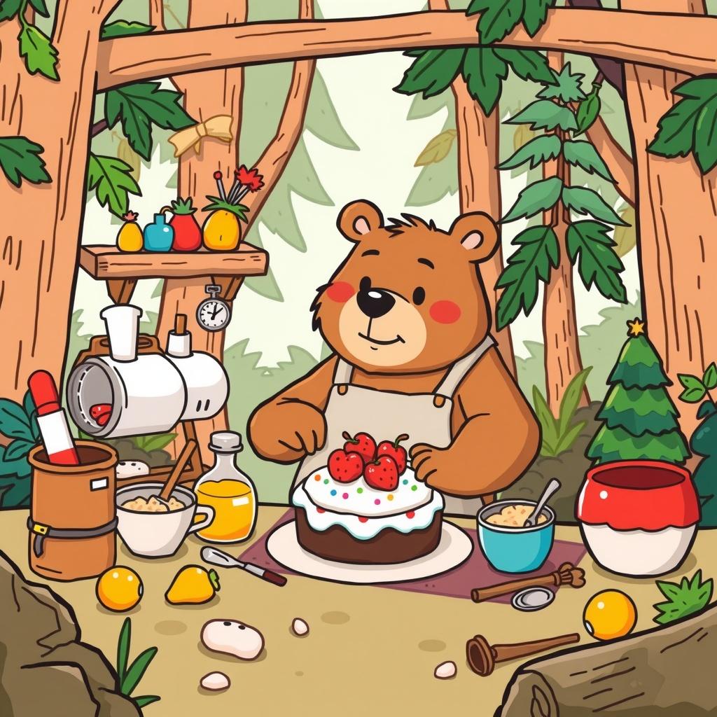 Balu's Cake Adventure