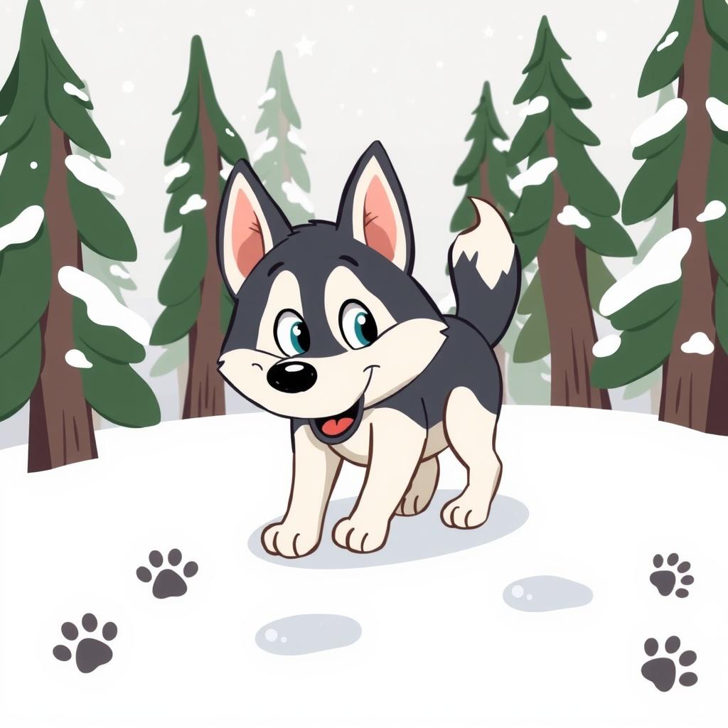 Sophie the Curious Husky