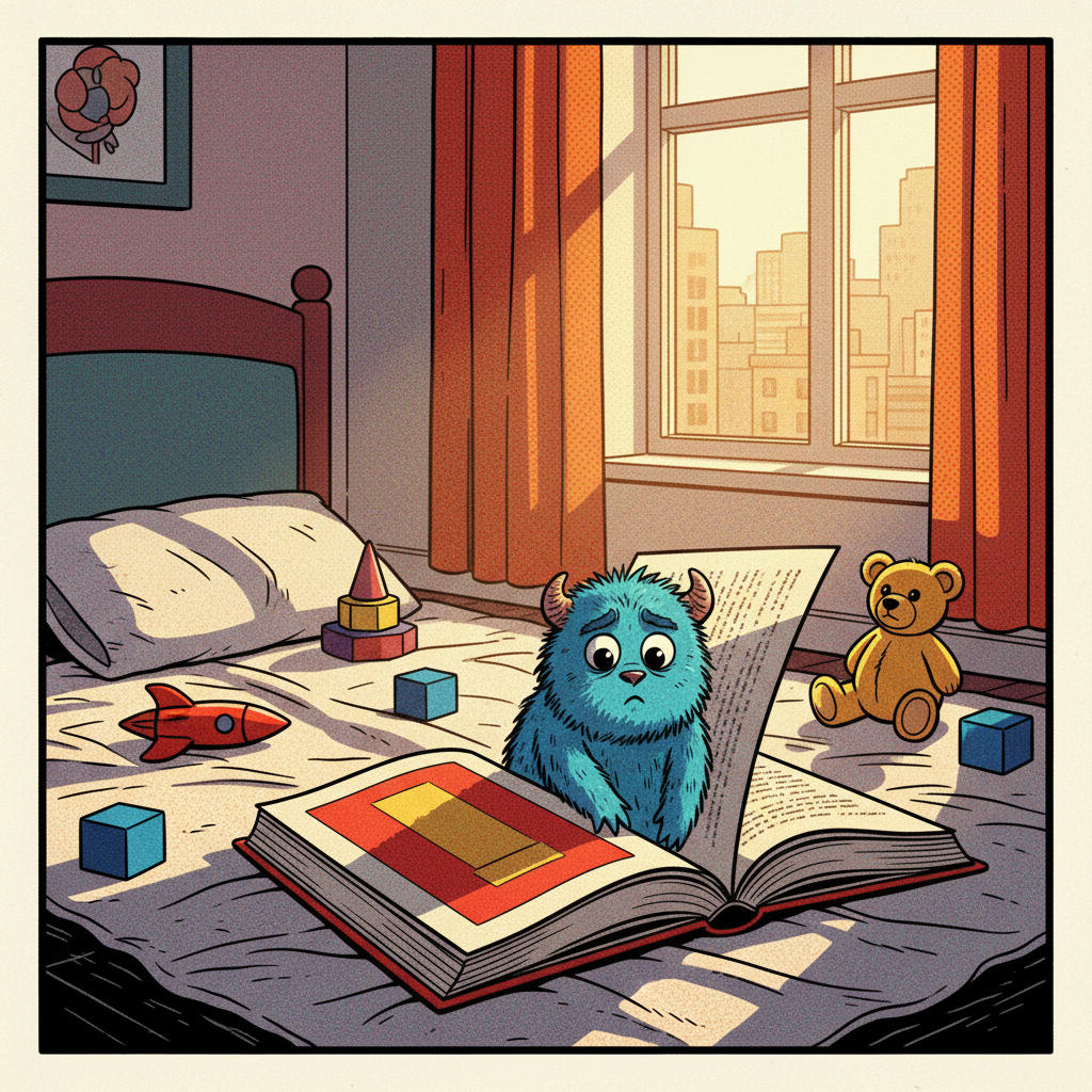 The Little Monster in the Book