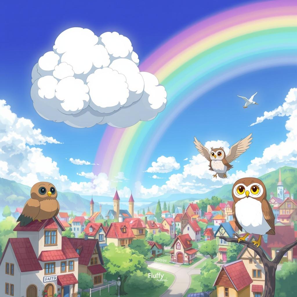 Fluffy's Colorful Dream