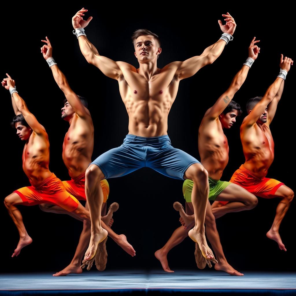 The Gymnasts' Splendid Routine