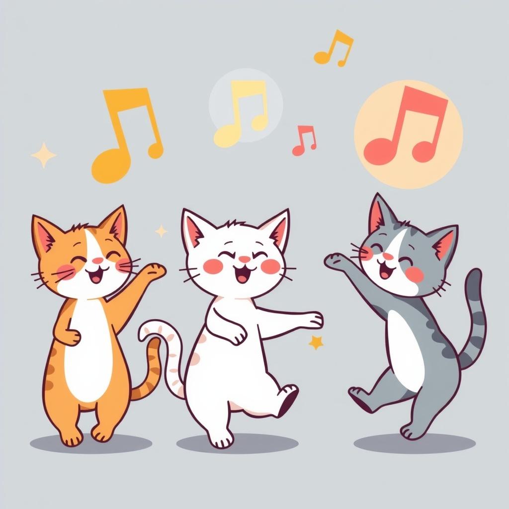 Kittens in Moonlight