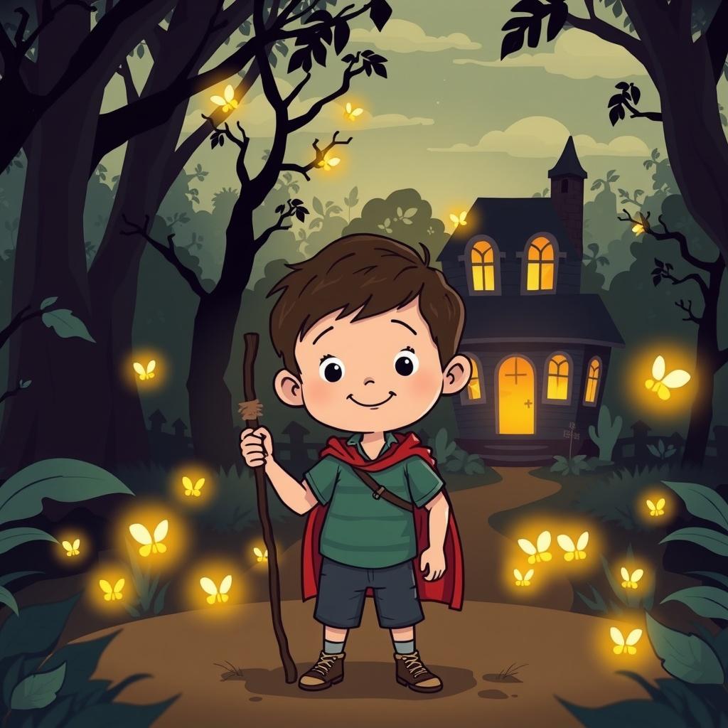The brave boy and the dark jungle
