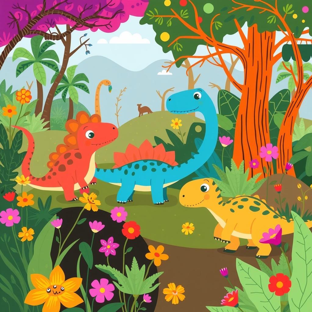 One Sunny Day in Dino Forest