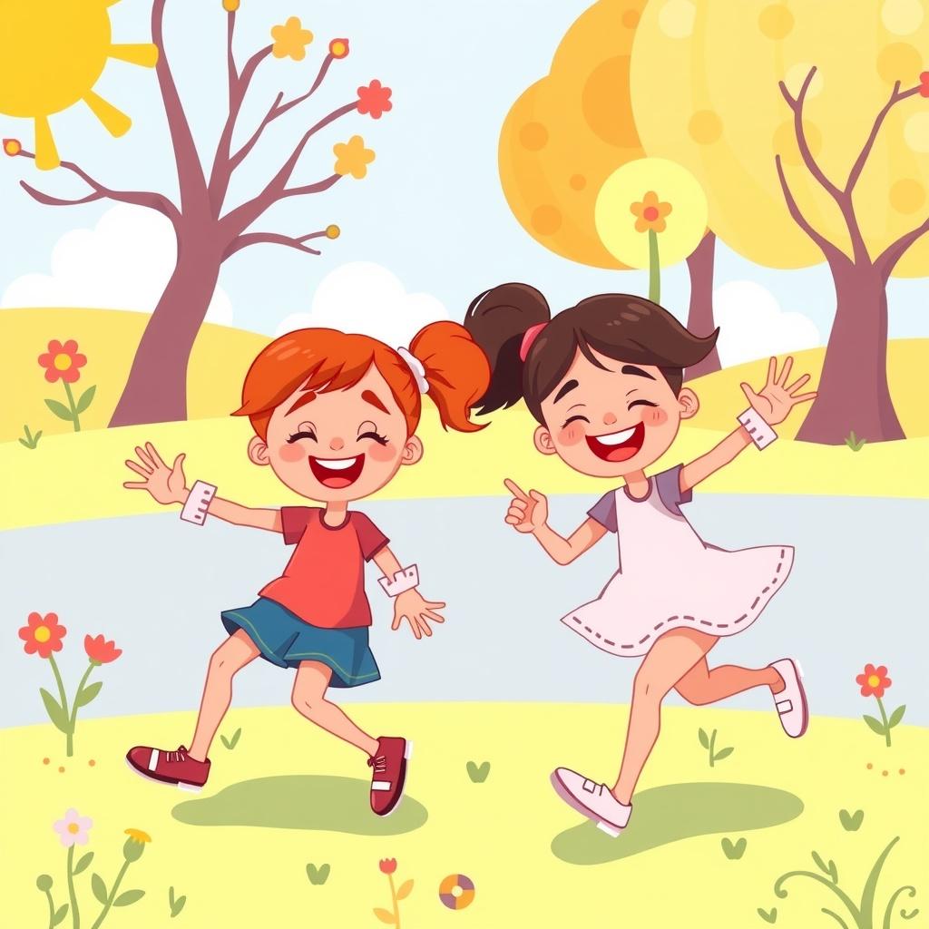 A Day with Twin Girls