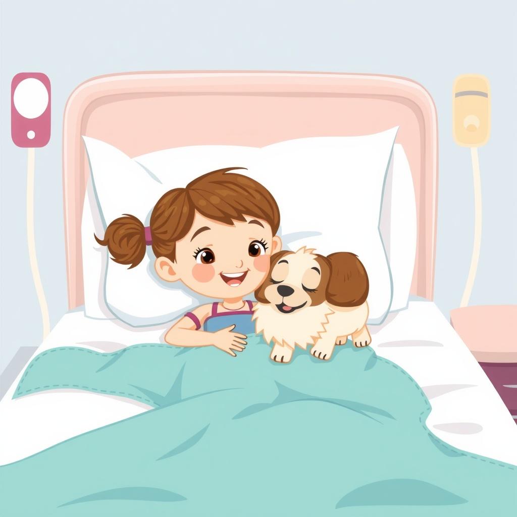 The Little Girl and Her Fluffy Friend
