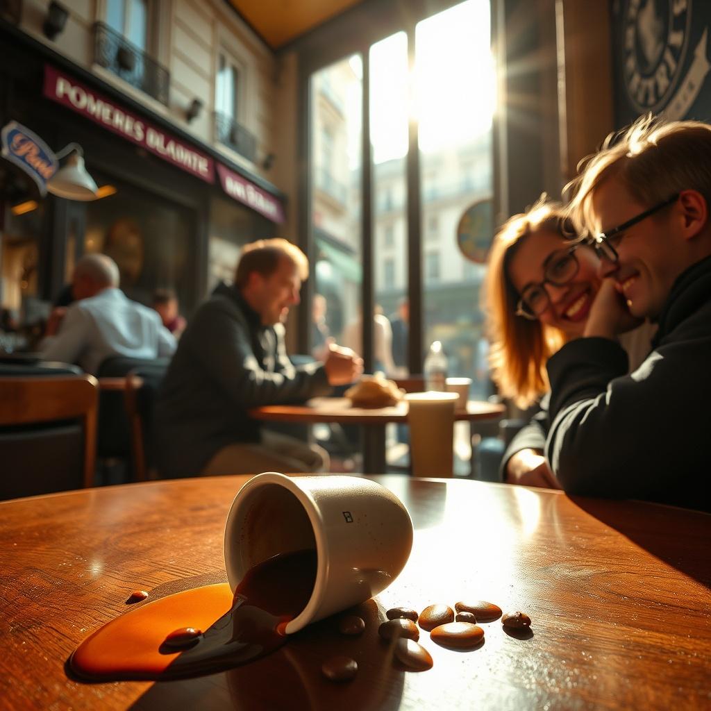 The Parisian Café Encounter