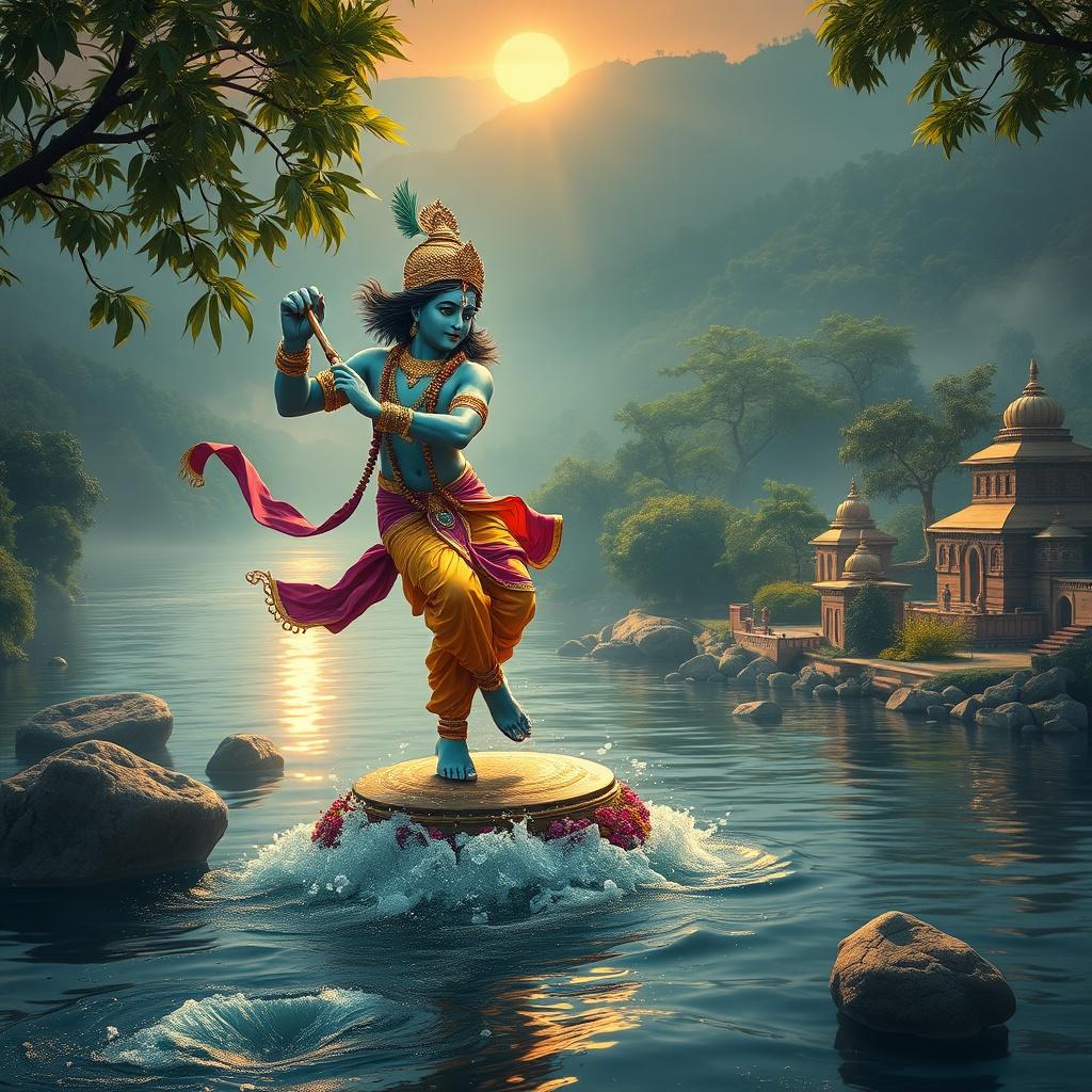 The Divine Dance on the Yamuna