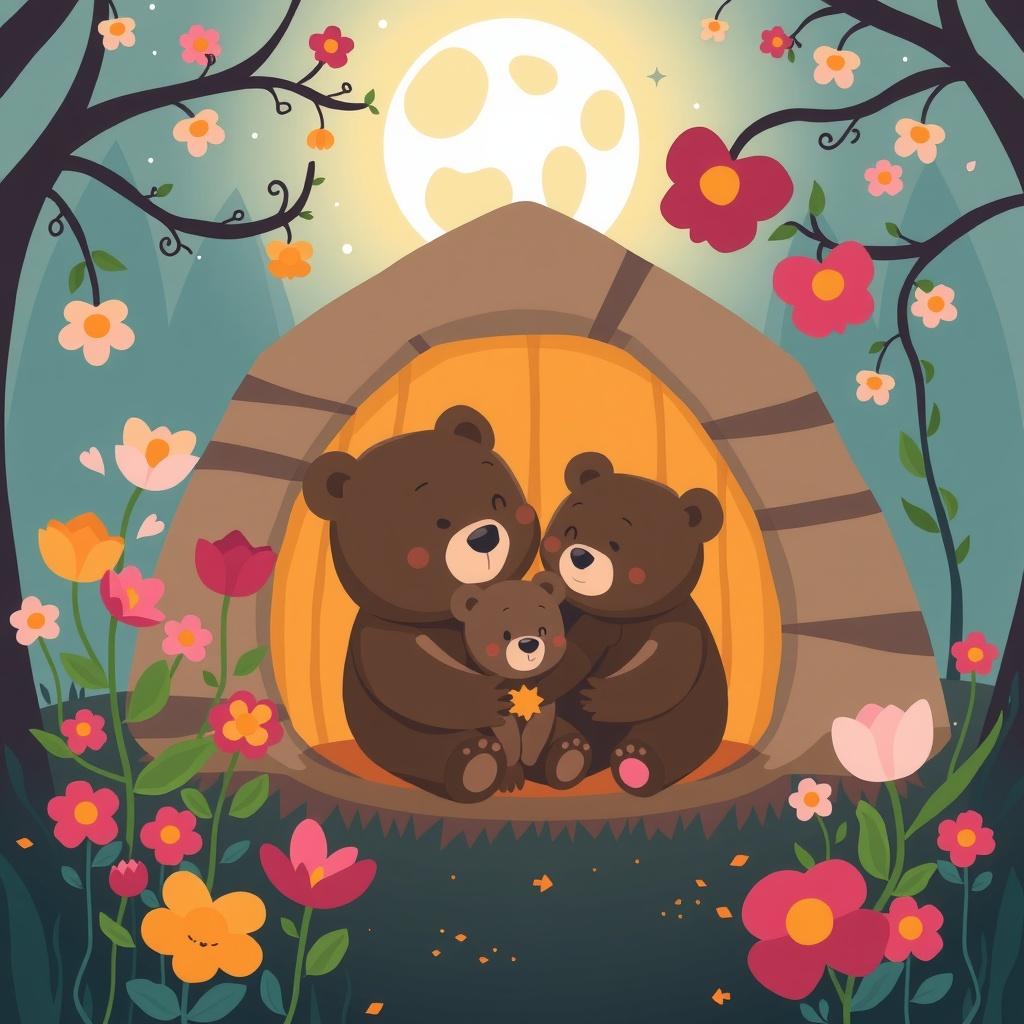 Mamma Bear & Baby Bear’s Moonlit Garden