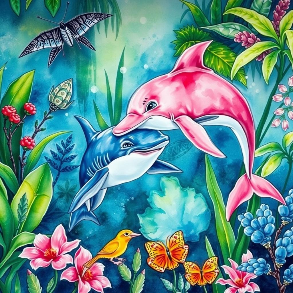 The Shark and the Pink Dolphin