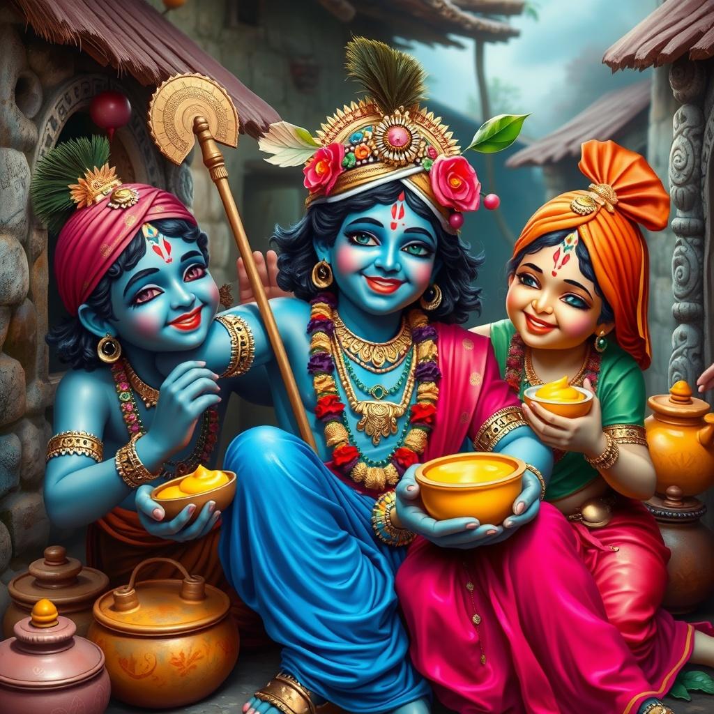 Krishna's Playful Adventures