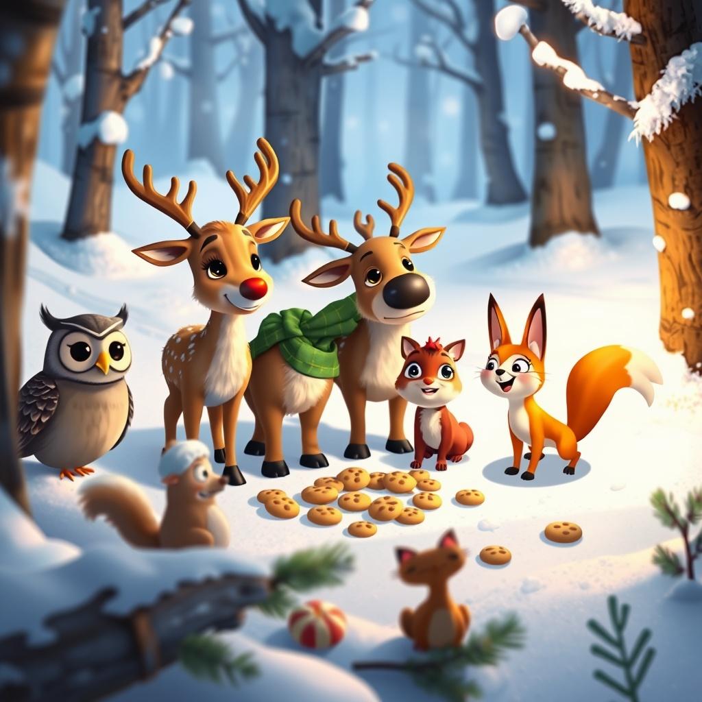 The Reindeer Family and the Christmas Cookie Chase