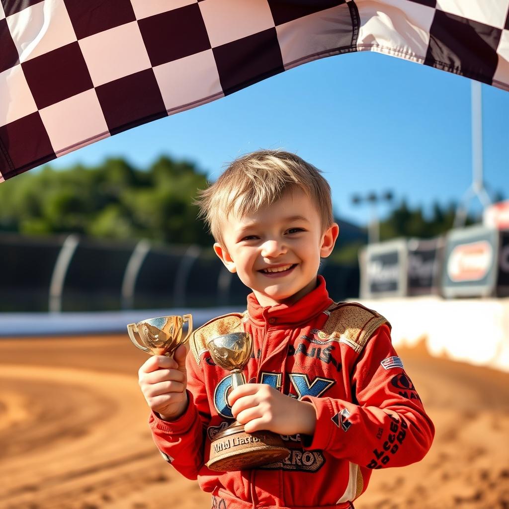Riley Races the Dirt Track