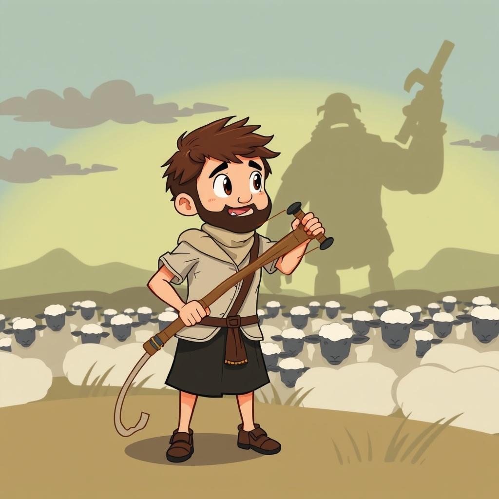 The Brave Little Shepherd: The Story of David and Goliath
