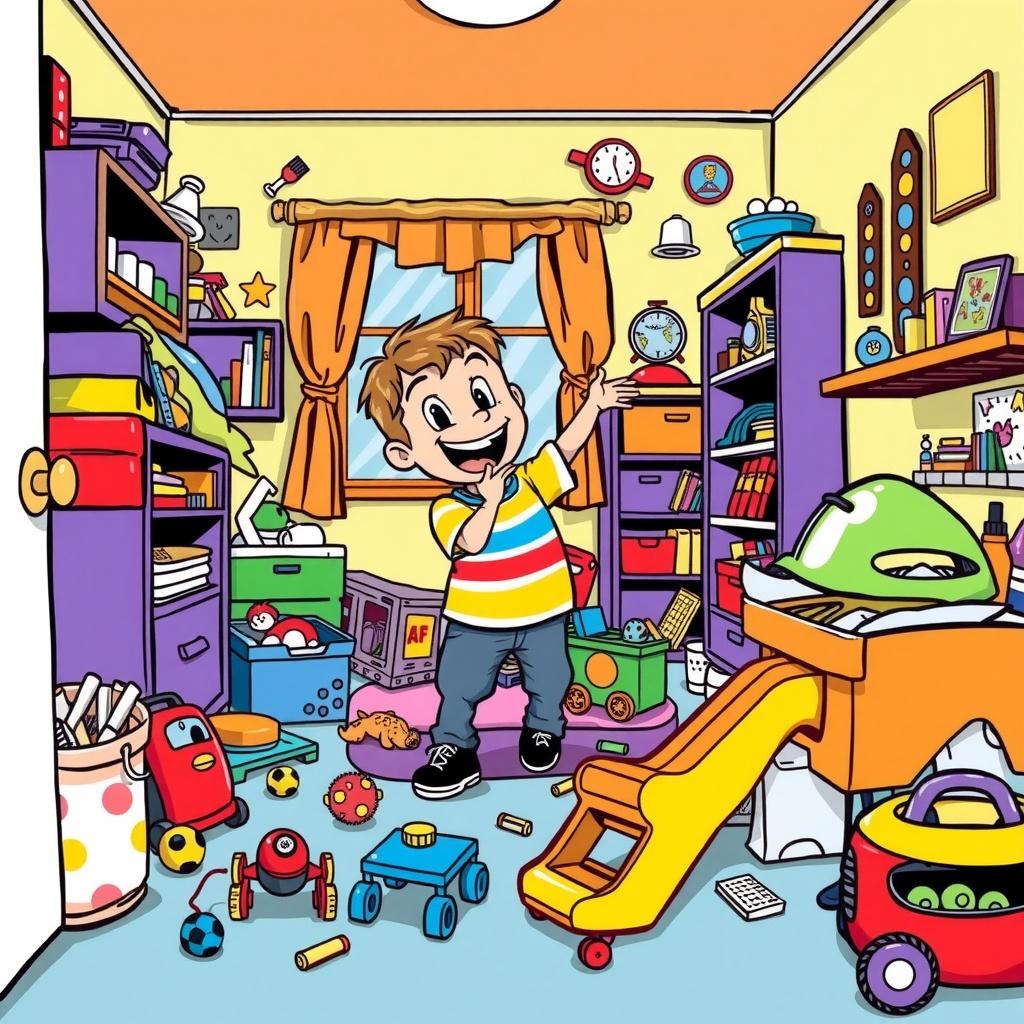 The Boy and His Messy Room