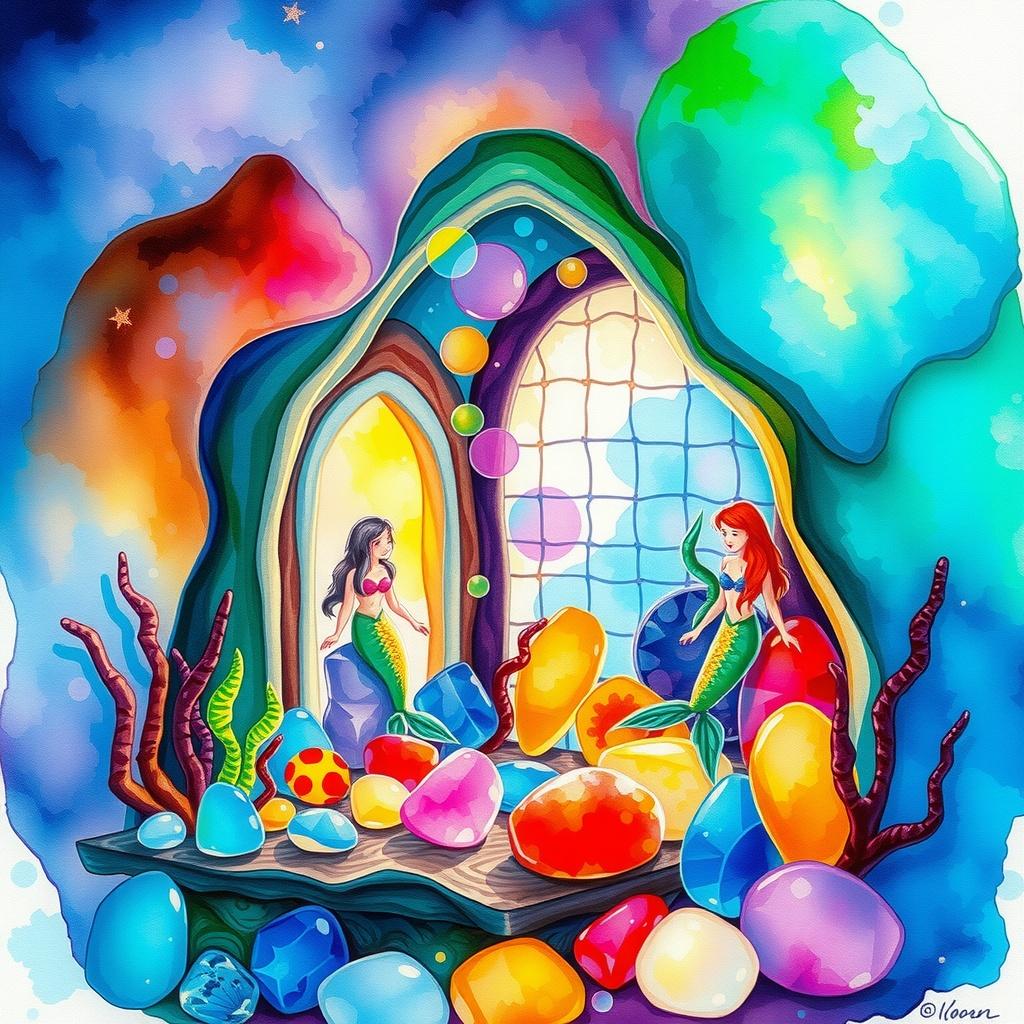 The Seaglass Mermaid Grotto Dollhouse