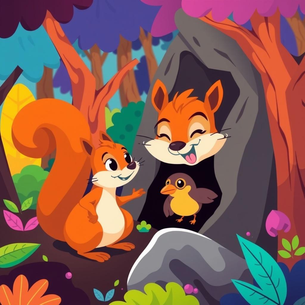 The Brave Little Squirrel
