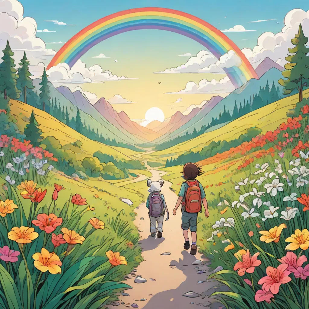 The Colorful Adventure of Lily and Max
