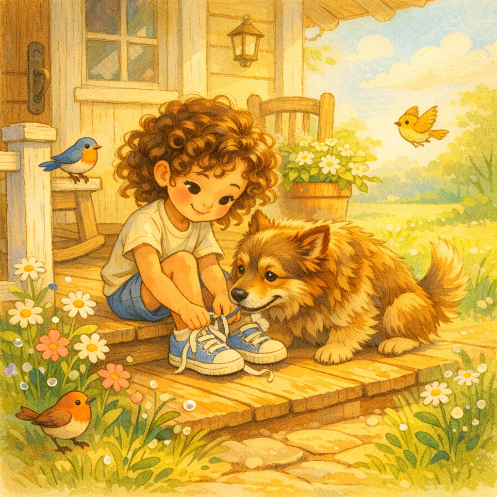 The Little Girl and Her Dog