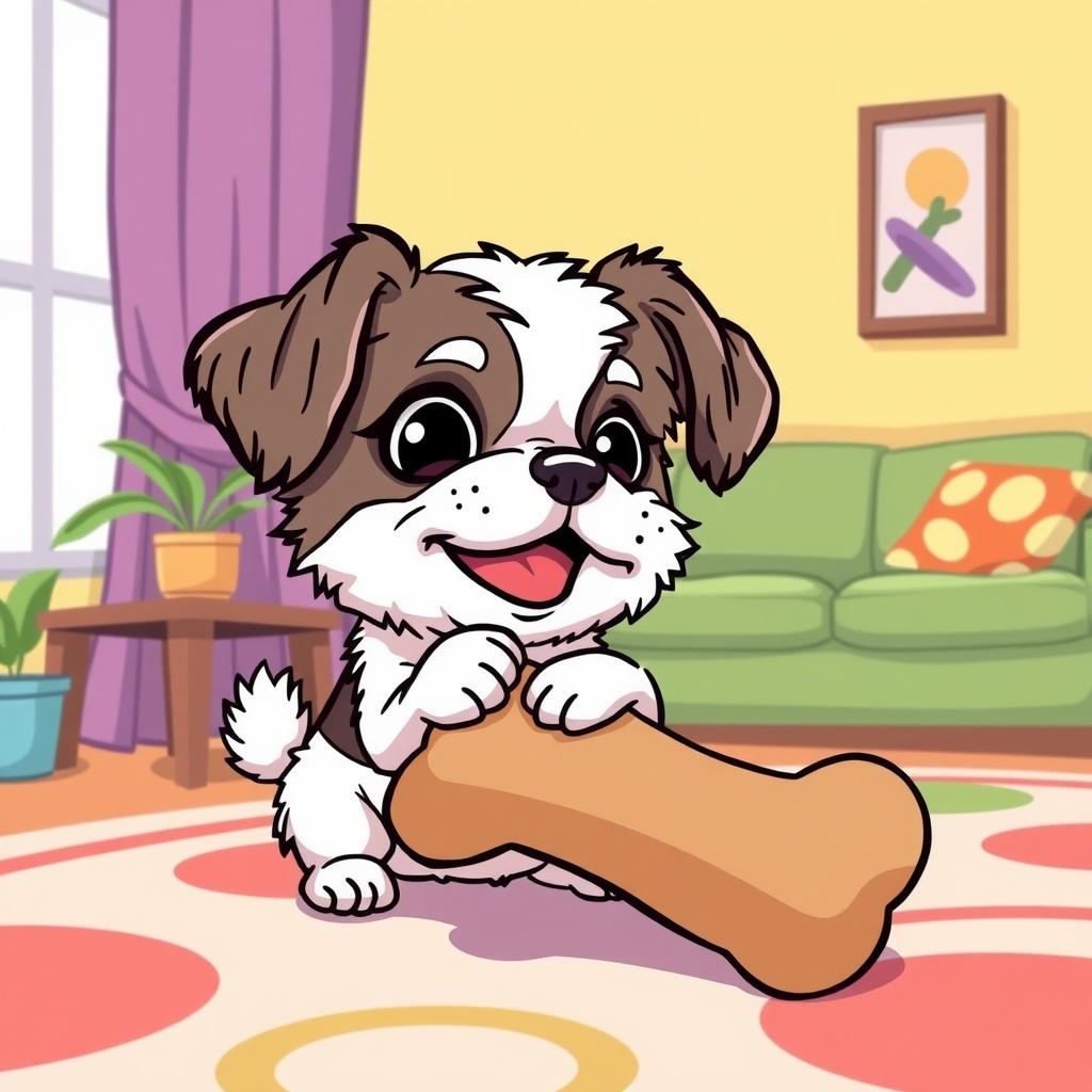 Mira's Adventure with the Squeaky Plush Bone
