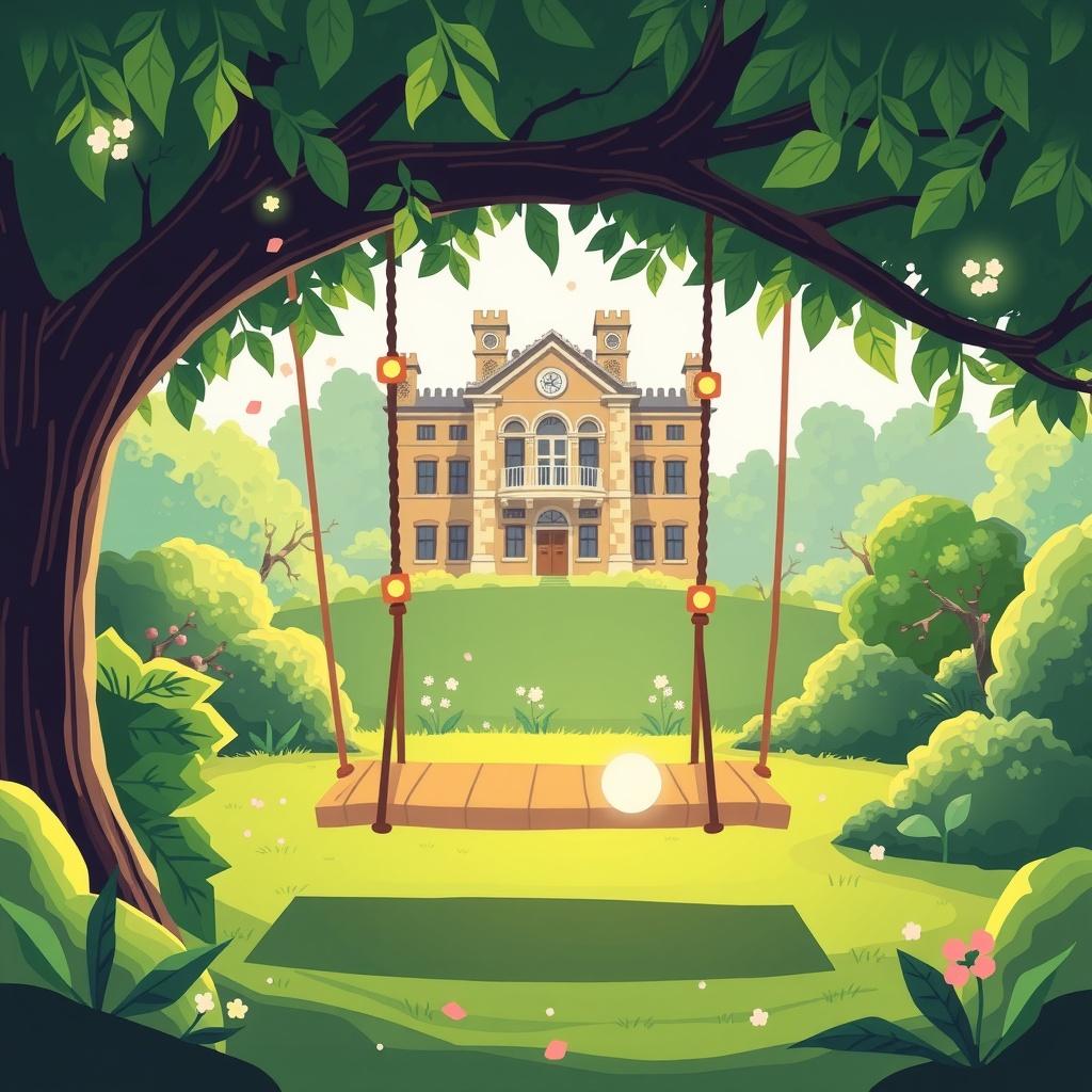 The Wishing Swing at Maidwell Hall