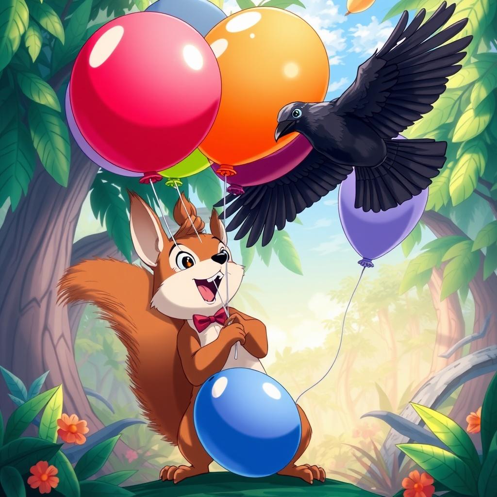 The Squirrel's Balloon Adventure