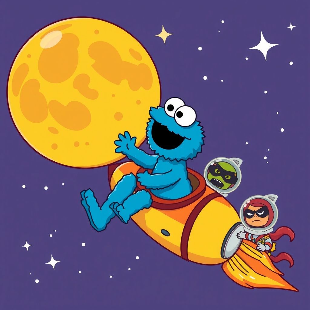 Das Krümelmonster und die Mondmission | Story.com Das Krümelmonster und die Mondmission | Story.com