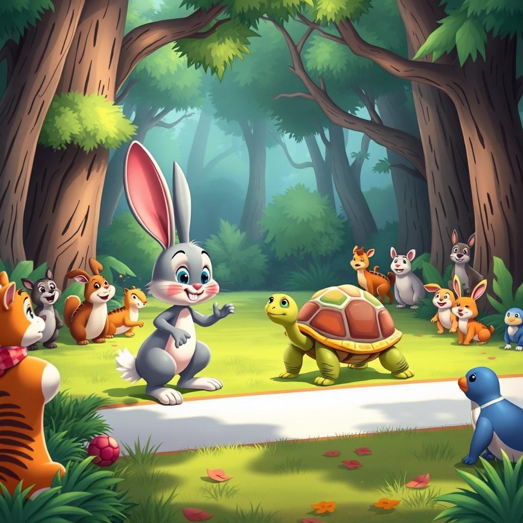 The Race of Rabbit and Tortoise
