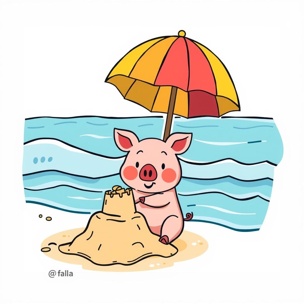 Piggylu's Beach Adventure