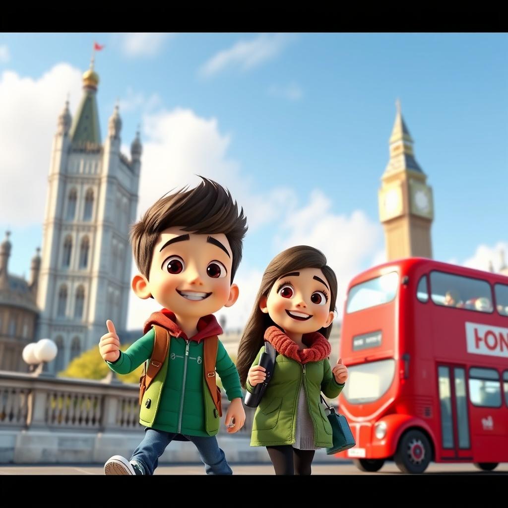 Exploring London with Luca and Gianna