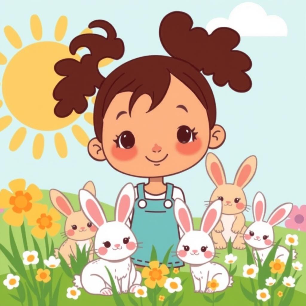 The Little Girl and the Bunnies
