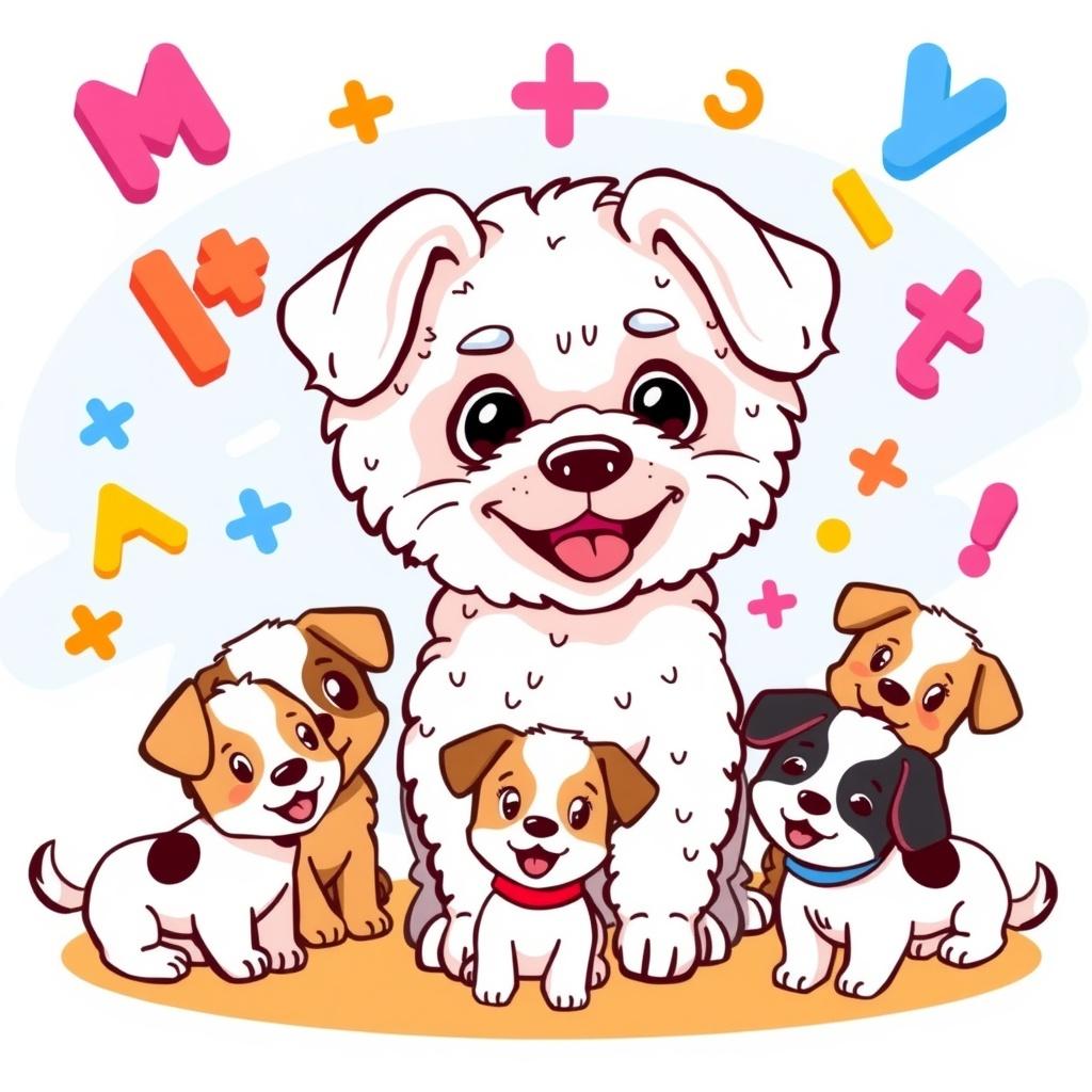 The Adventures of Maya the Bichon and the Puppies with Math