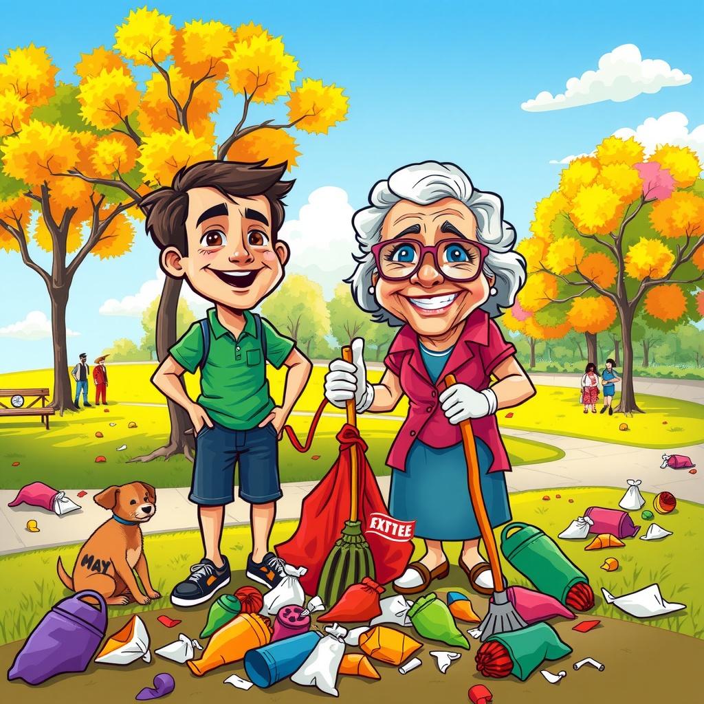 Kenny and Granny Clean Up the Park