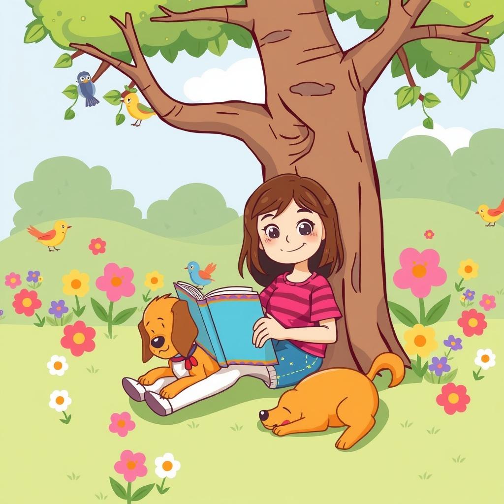 The Girl and Her Faithful Dog
