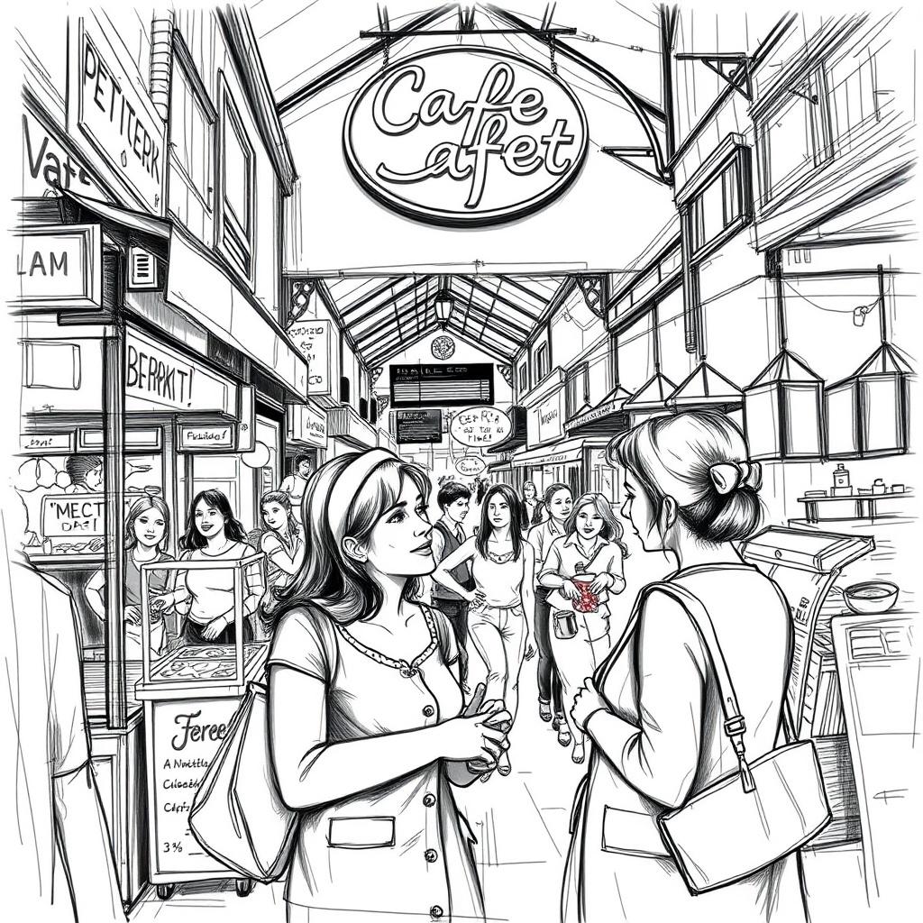 Two Friends in the Market