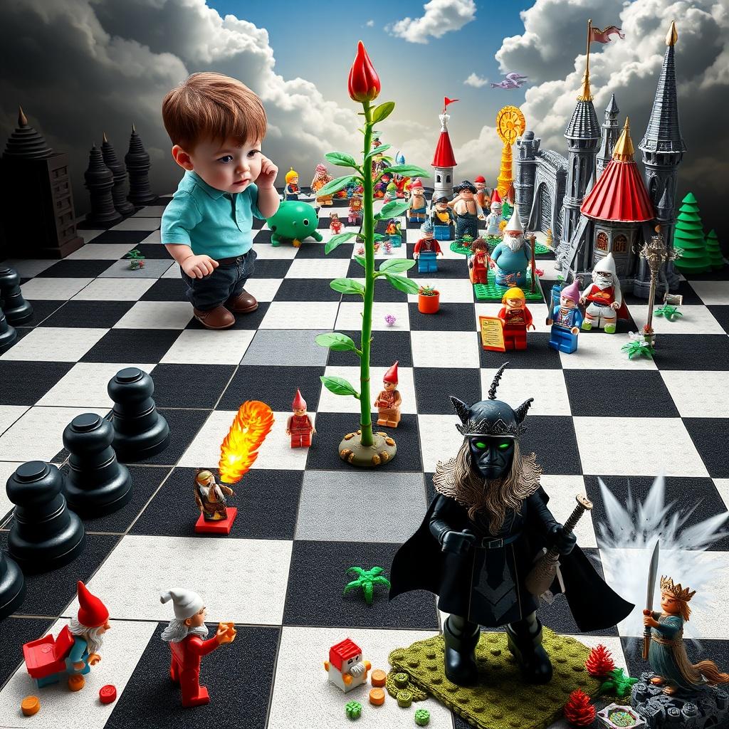 The Infinite Chessboard and the LEGO God
