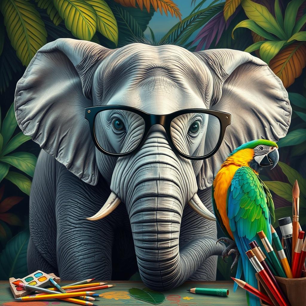 The Elephant's New Friends