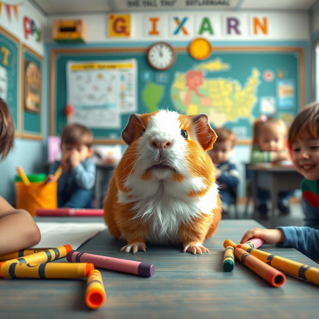 Percy the Guinea Pig's Kindergarten Adventure